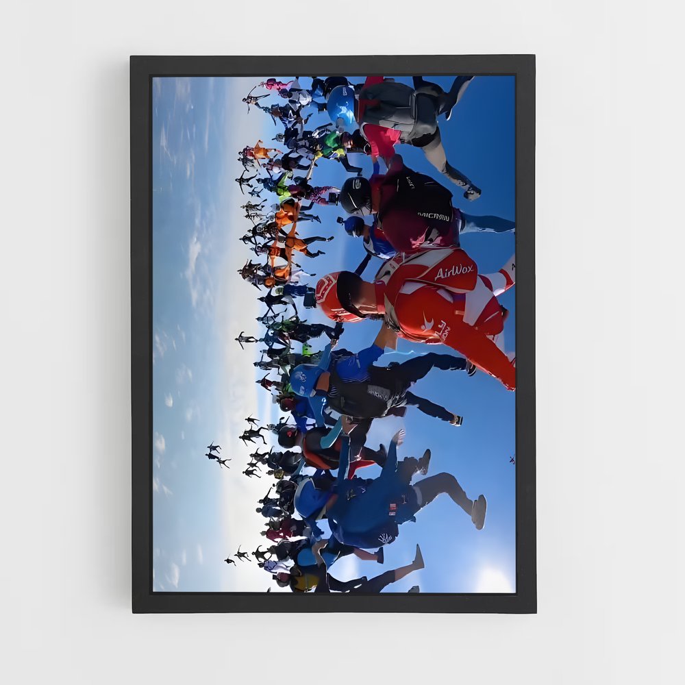 Poster Sky Dive Squad – affiche Parachutisme (vue 2)